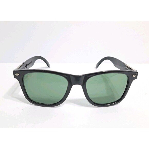 Ray Ban Wayfarer Classic Gloss Frame Sunglasses Black Green Shades Polarized - Picture 1 of 8